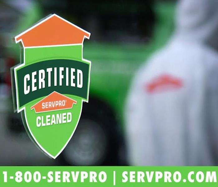 Certified: SERVPRO Cleaned seal