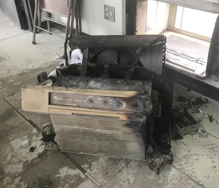 Air conditioner fire